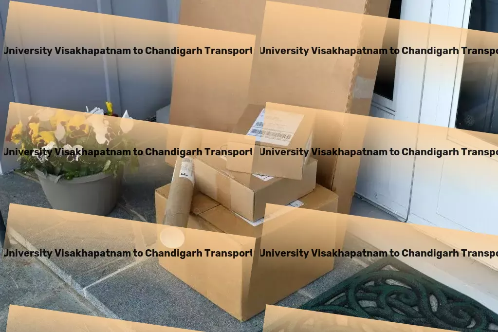 Andhra University Visakhapatnam to Chandigarh Luggage Courier Express transport operations